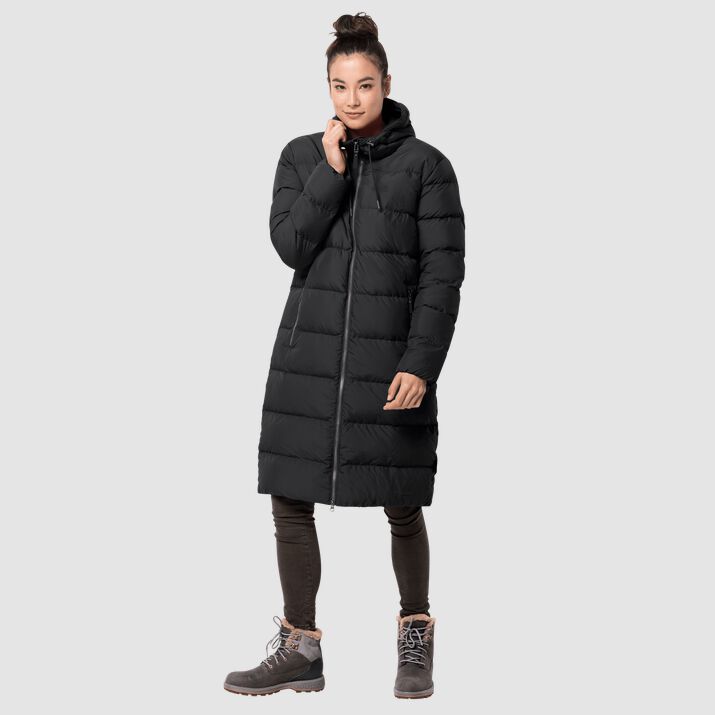 Jack Wolfskin Womens Crystal Palace Down Coat Black 582301TDL